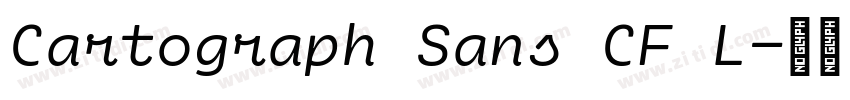 Cartograph Sans CF L字体转换